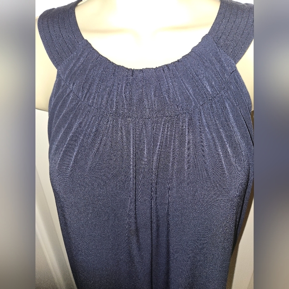 Calvin Klein Dark Blue Halter Top Dress with keyhole back, Size 4 - Picture 5 of 6